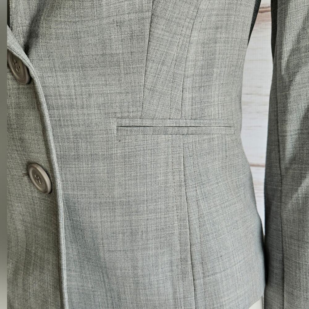 Express Design Studio Light Gray Blazer Jacket Sz… - image 5